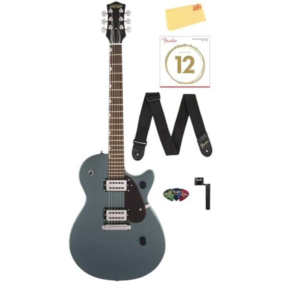 Streamliner Junior Jet Club electric guitar for beginners, gunmetal finish, lightweight alder body with ergonomic design and pr
Streamliner Junior Jet Club electric guitar for beginners, gunmetal finish, lightweight alder body with ergonomic design and pr
