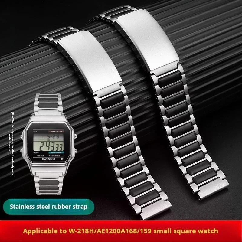 18MM Watch strap For Casio A158 A159 168 AE1200A 1300 1100 W - 218 A168 stainless steel watchband Folding buckle men Accessories
18MM Watch strap For Casio A158 A159 168 AE1200A 1300 1100 W - 218 A168 stainless steel watchband Folding buckle men Accessories