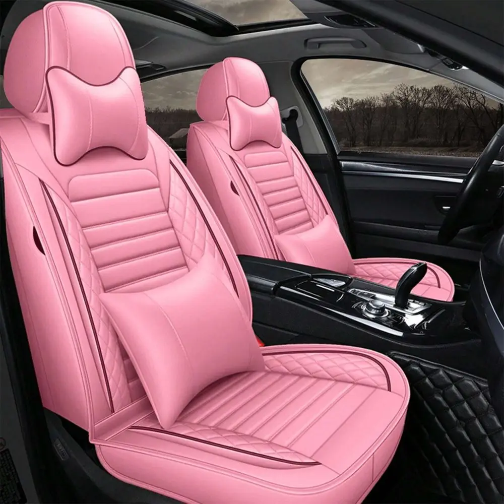 Seats Car Seat Covers Full Set PU Leather Front Rear Back Padded Cover Universal Auto Seat Protectors With Or Without Head Pillo
Seats Car Seat Covers Full Set PU Leather Front Rear Back Padded Cover Universal Auto Seat Protectors With Or Without Head Pillo