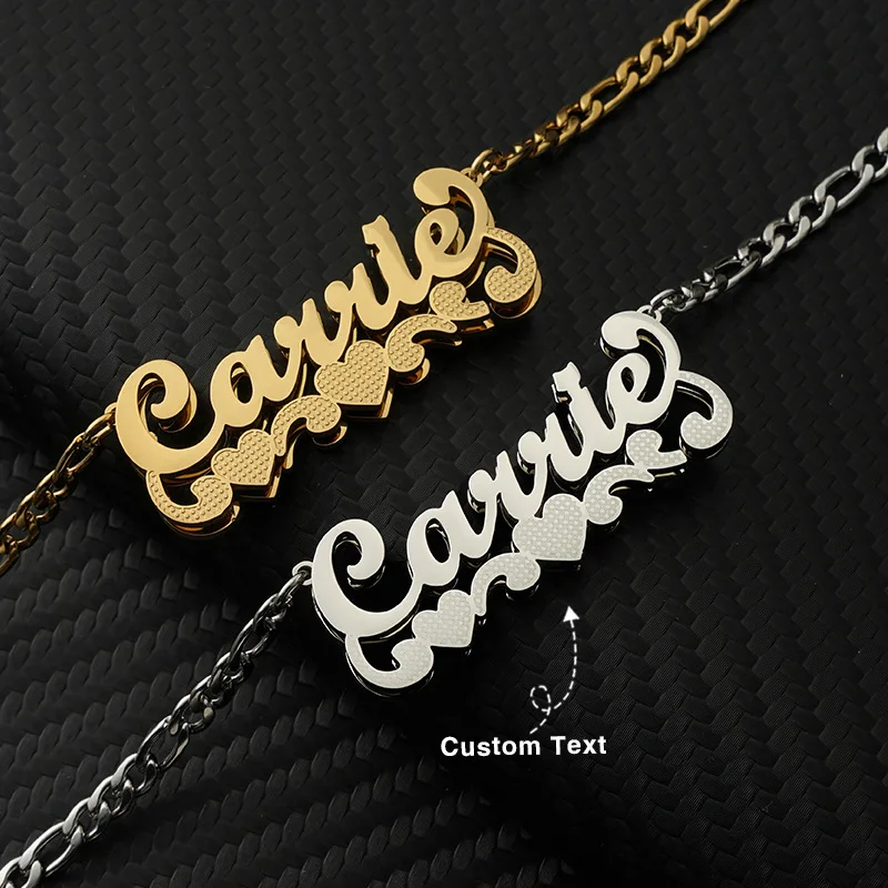 2025 Custom stainless steel cut double corroded love wave letter personalized color block name necklace gift
2025 Custom stainless steel cut double corroded love wave letter personalized color block name necklace gift