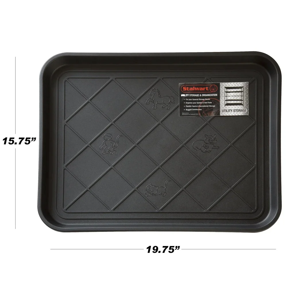 All-Weather Indoor Outdoor Boot Tray Waterproof Raised Edge Shoe Mat Entryway Mudroom Porch Dog Food Tray 20x16 Inches
All-Weather Indoor Outdoor Boot Tray Waterproof Raised Edge Shoe Mat Entryway Mudroom Porch Dog Food Tray 20x16 Inches