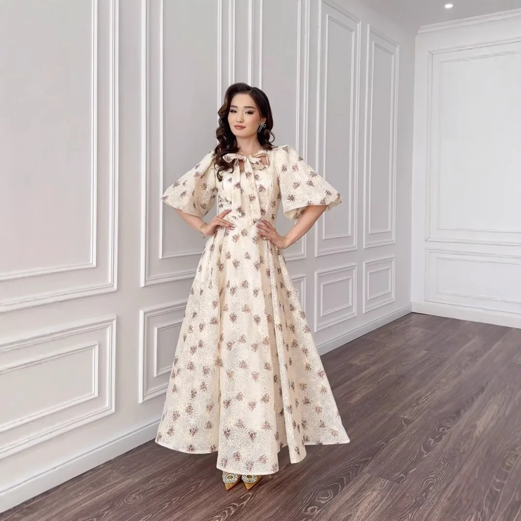 Spring 2025 Fashion Design Loose Sleeve Long Dress Elegance Ladylike Short Sleeve Maxi Dress Knitted Cotton Polyester A-Line ...
Spring 2025 Fashion Design Loose Sleeve Long Dress Elegance Ladylike Short Sleeve Maxi Dress Knitted Cotton Polyester A-Line ...