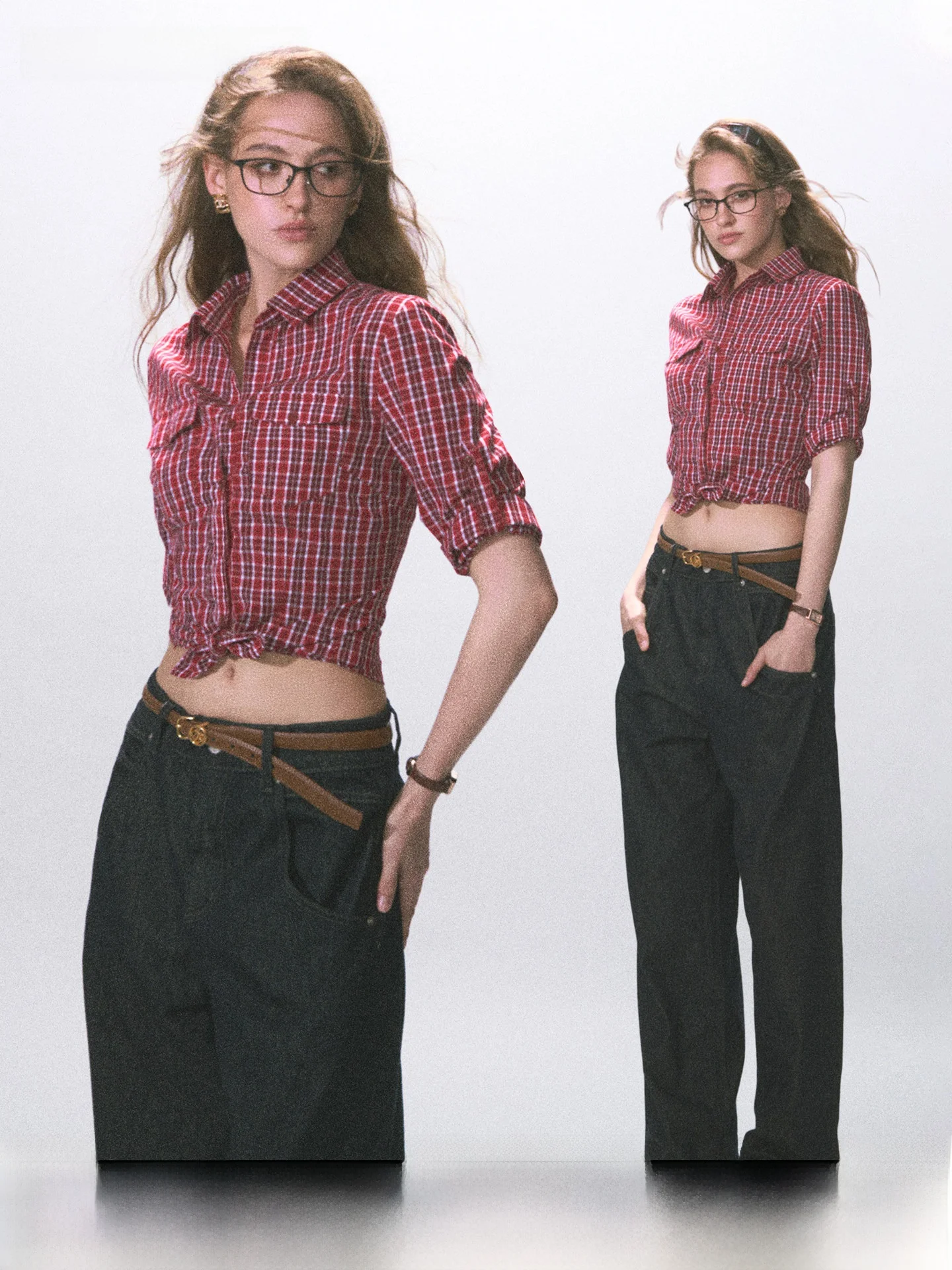 High Waist Plaid Shirt Vintage Style Long Sleeve Commute Fashionable Taller Checkered Top City Walk Suitable for Teen Girls
High Waist Plaid Shirt Vintage Style Long Sleeve Commute Fashionable Taller Checkered Top City Walk Suitable for Teen Girls