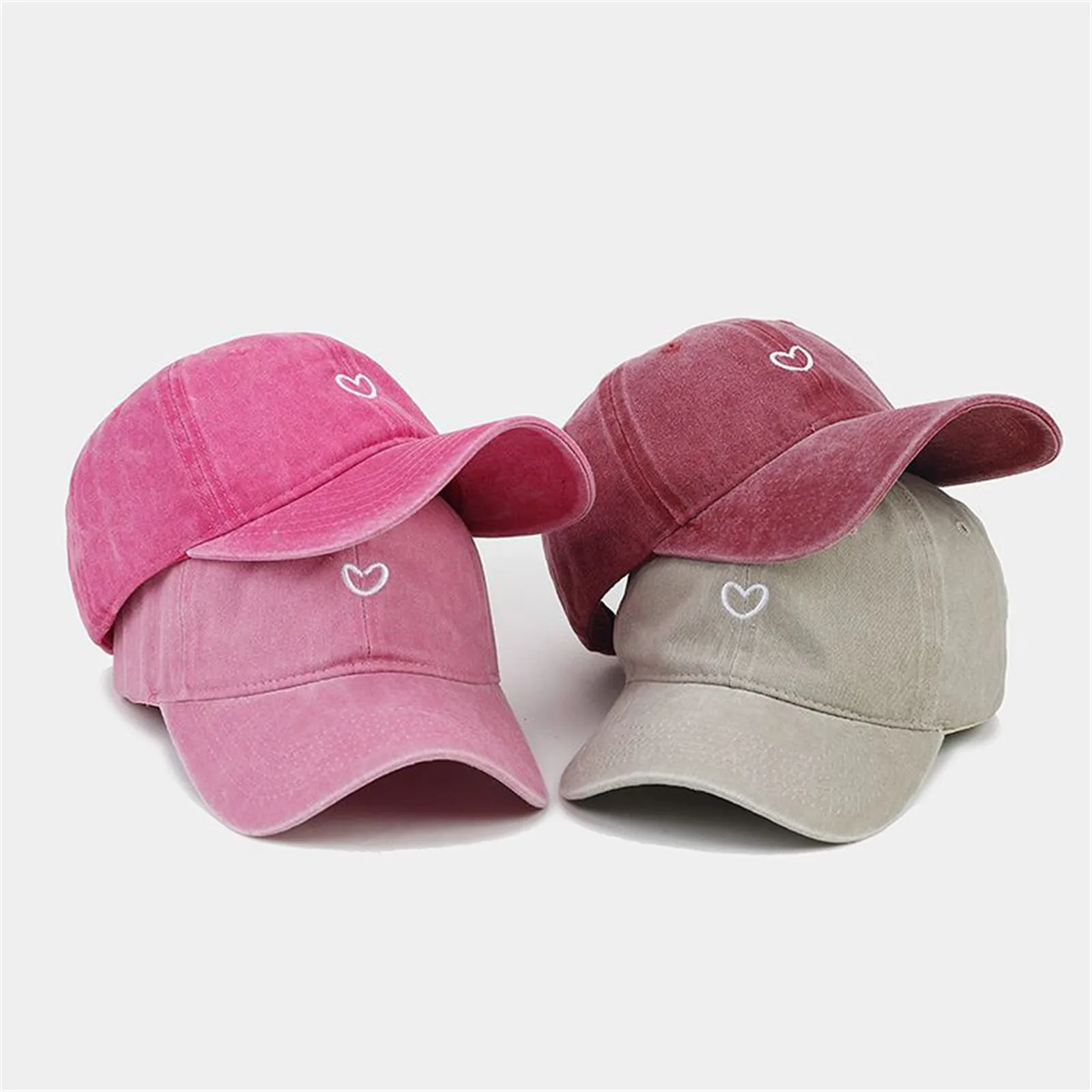 Colorful Heart Embroidered Washed Baseball Cap Fashion Retro High-end Daily Versatile Peaked Hat Street Hiphop Accessory
Colorful Heart Embroidered Washed Baseball Cap Fashion Retro High-end Daily Versatile Peaked Hat Street Hiphop Accessory