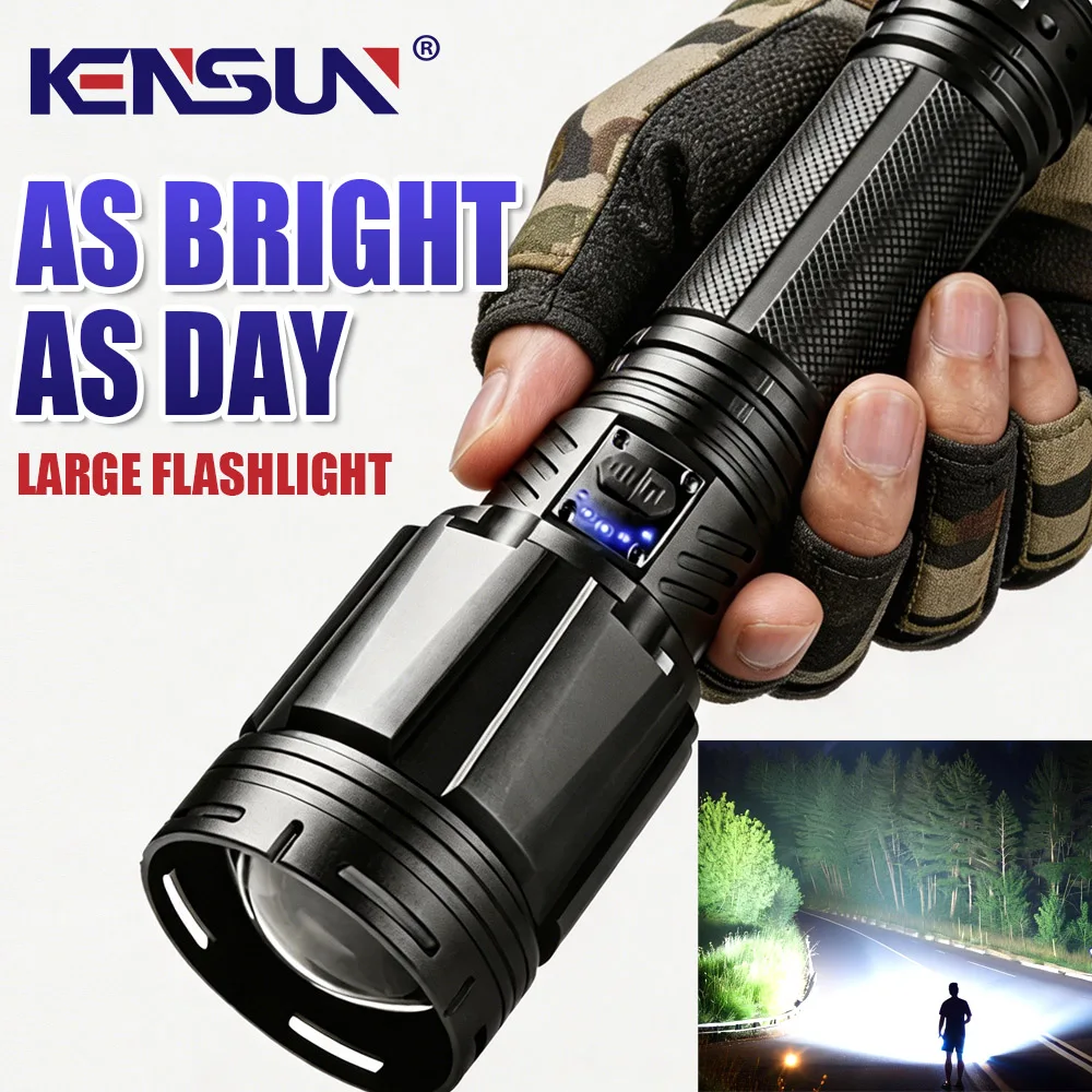 Ultra Bright Flashlight XHP36 High Power Searchlight USB Rechargeable Dual Light Source Hand Lantern For Outdoor Fishing Camping
Ultra Bright Flashlight XHP36 High Power Searchlight USB Rechargeable Dual Light Source Hand Lantern For Outdoor Fishing Camping