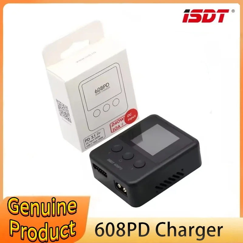 ISDT 608PD Lipo Balance Charger Discharger 240W/10A DC & 140W/5A PD Smart Digital Charger for LiPo/LiFe/LiHV RC Batteries
ISDT 608PD Lipo Balance Charger Discharger 240W/10A DC & 140W/5A PD Smart Digital Charger for LiPo/LiFe/LiHV RC Batteries