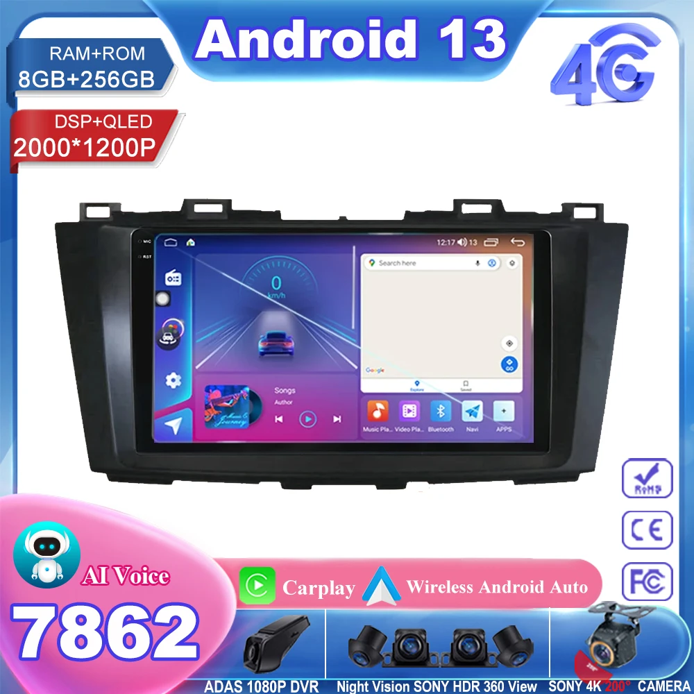 Android13 For Mazda 5 3 CW 2010 - 2015 Car Radio Multimedia Video Player Navigation Stereo 2din Stereo Multimedia Player 5G WIFI
Android13 For Mazda 5 3 CW 2010 - 2015 Car Radio Multimedia Video Player Navigation Stereo 2din Stereo Multimedia Player 5G WIFI