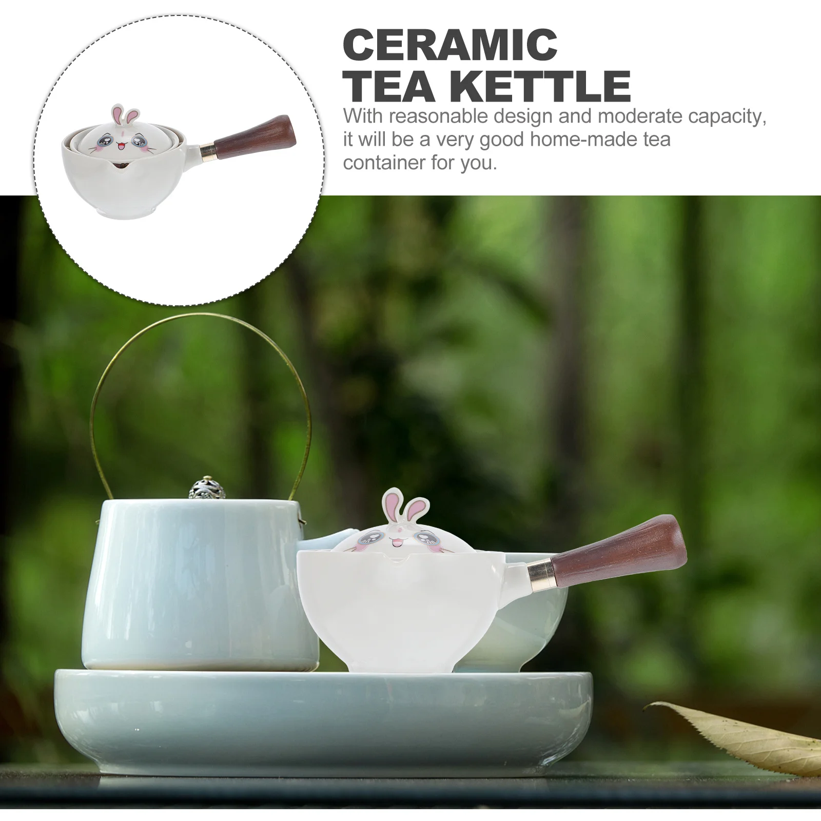 Ceramic Tea Kettle Cartoon Design Durable Kitchen Teapot Long Handle Filter Household Tea Container Vintage Style 
Ceramic Tea Kettle Cartoon Design Durable Kitchen Teapot Long Handle Filter Household Tea Container Vintage Style