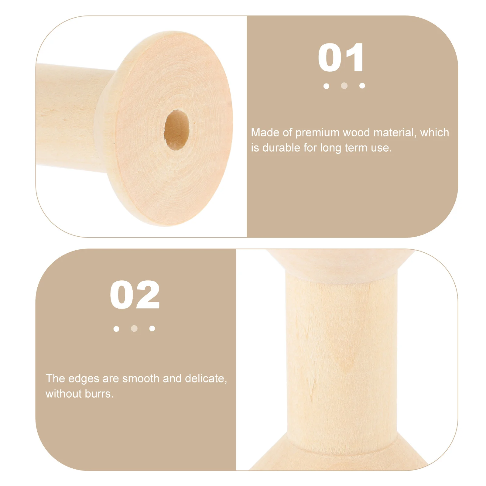 5Pcs Empty Sewing Spools Smooth Polished Wooden Spools for DIY Craft Bobbins Thread Storage Sewing Supplies DIY Craft Bobbins
5Pcs Empty Sewing Spools Smooth Polished Wooden Spools for DIY Craft Bobbins Thread Storage Sewing Supplies DIY Craft Bobbins