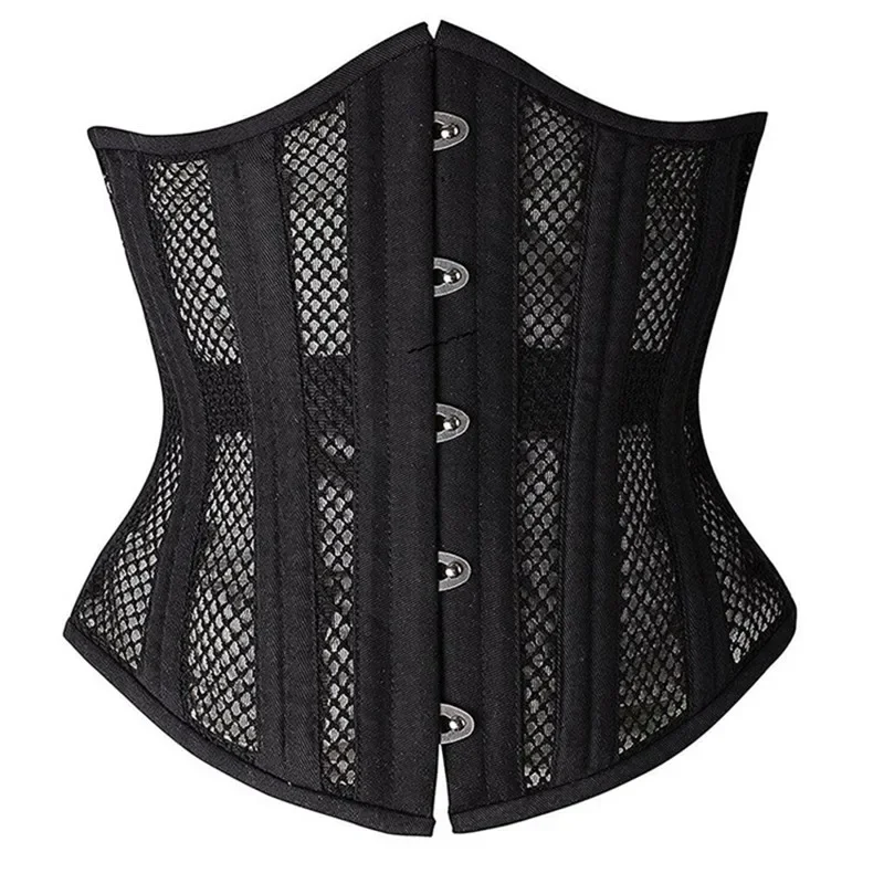 Women Gothic Underbust Corset Bustier Waist Cincher Slimming Body Shaper Breathable Mesh Sexy Lingerie Plus Size
Women Gothic Underbust Corset Bustier Waist Cincher Slimming Body Shaper Breathable Mesh Sexy Lingerie Plus Size