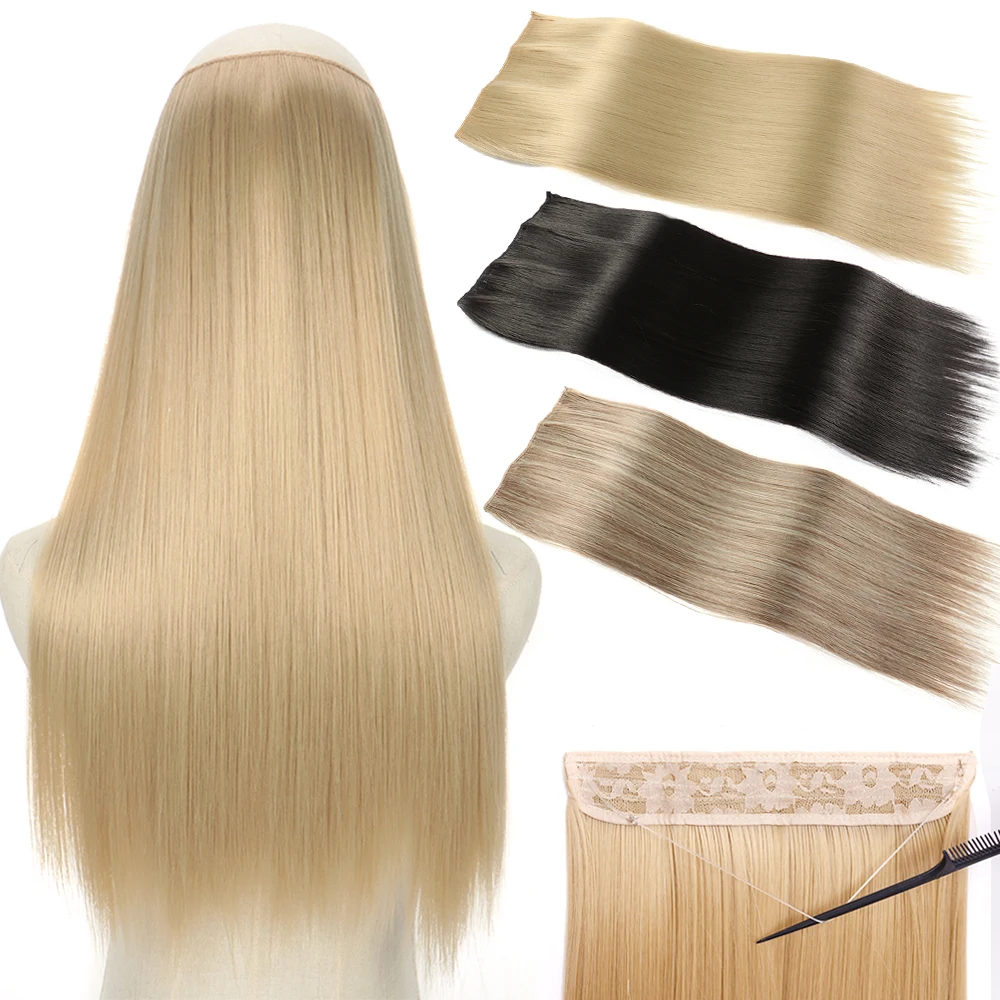Long Straight No Clip Synthetic 55/80cm Natural Hair Extensions Invisible Wire Fake Hair Piece Heat Resistant Blonde Black Brown
Long Straight No Clip Synthetic 55/80cm Natural Hair Extensions Invisible Wire Fake Hair Piece Heat Resistant Blonde Black Brown