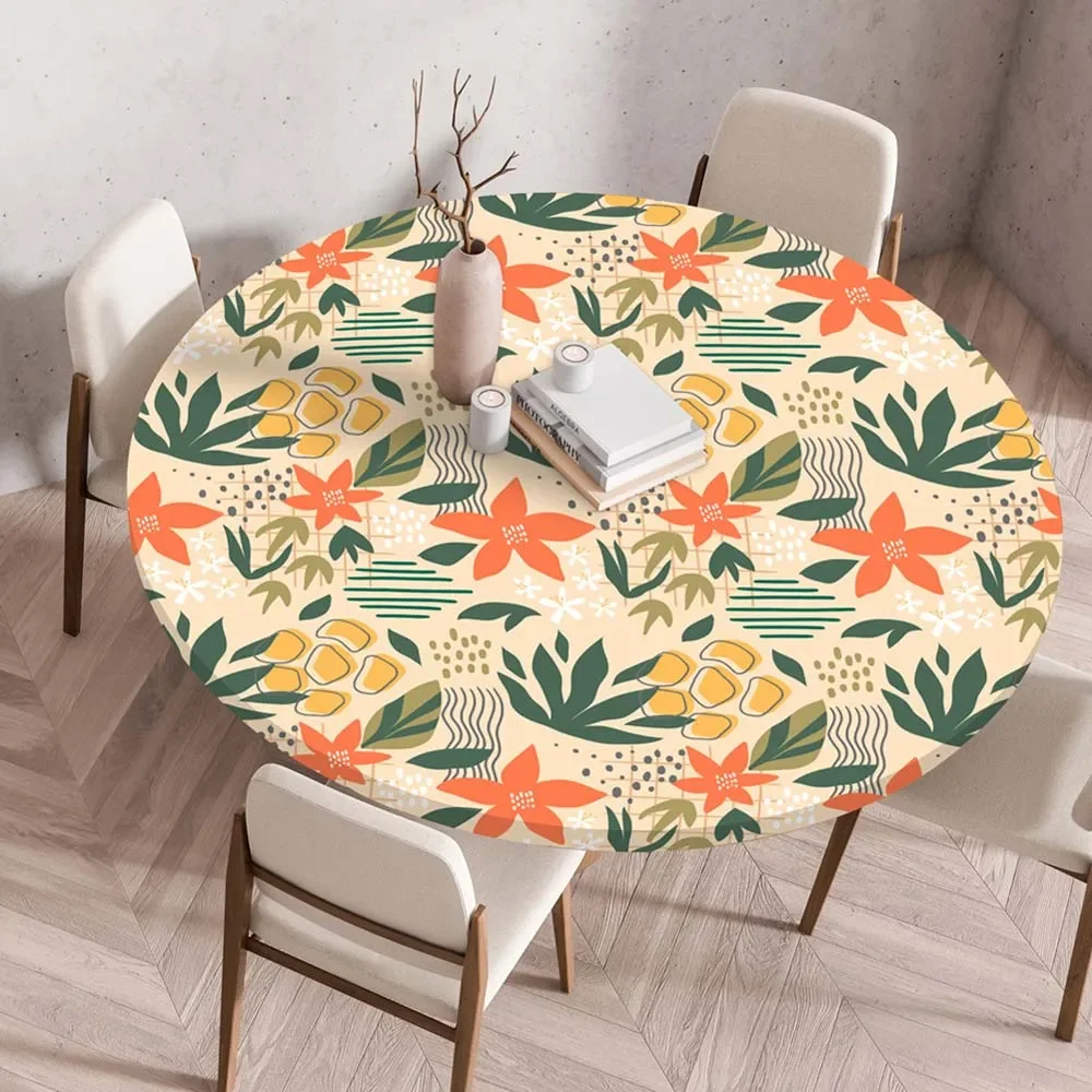 60/80/100/120/140cm Elasticized Tablecloth Waterproof Oilproof Printed Round Table Cloth Home Kitchen Restaurant Table Decor
60/80/100/120/140cm Elasticized Tablecloth Waterproof Oilproof Printed Round Table Cloth Home Kitchen Restaurant Table Decor