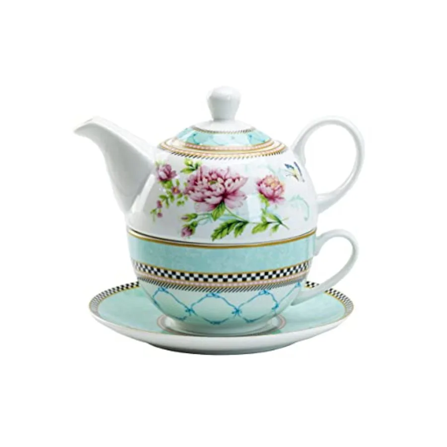 Porcelain 4-Piece Tea For One Peony Trellis
Porcelain 4-Piece Tea For One Peony Trellis