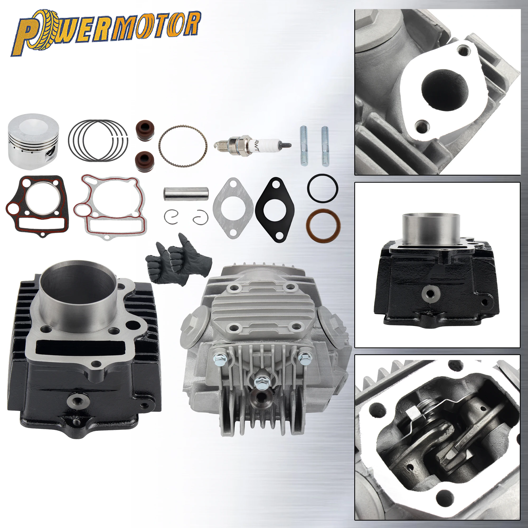 Motorcycle Engine Cylinder Piston Gasket Head Kit for 110cc WS110 ATV DirtBike Motocross Engine Cylinder Head Piston Repair Part
Motorcycle Engine Cylinder Piston Gasket Head Kit for 110cc WS110 ATV DirtBike Motocross Engine Cylinder Head Piston Repair Part