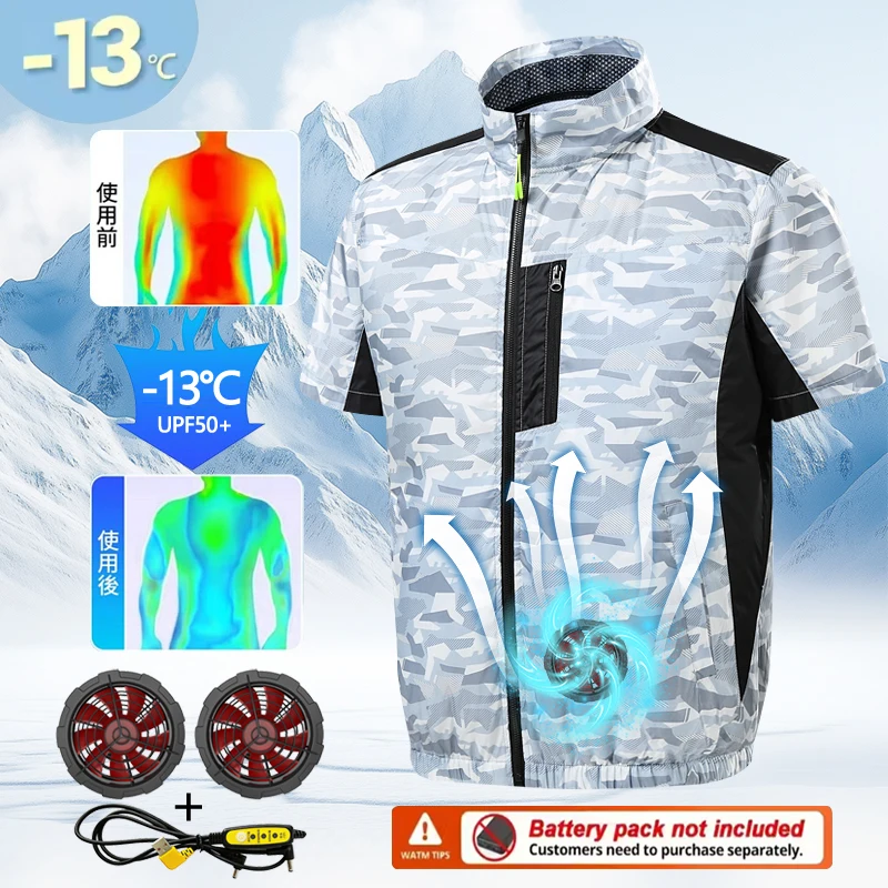 Unisex Summer Cooling Fan Vest for Construction Sites, Outdoor Protective Cooling Workwear Jacket
Unisex Summer Cooling Fan Vest for Construction Sites, Outdoor Protective Cooling Workwear Jacket