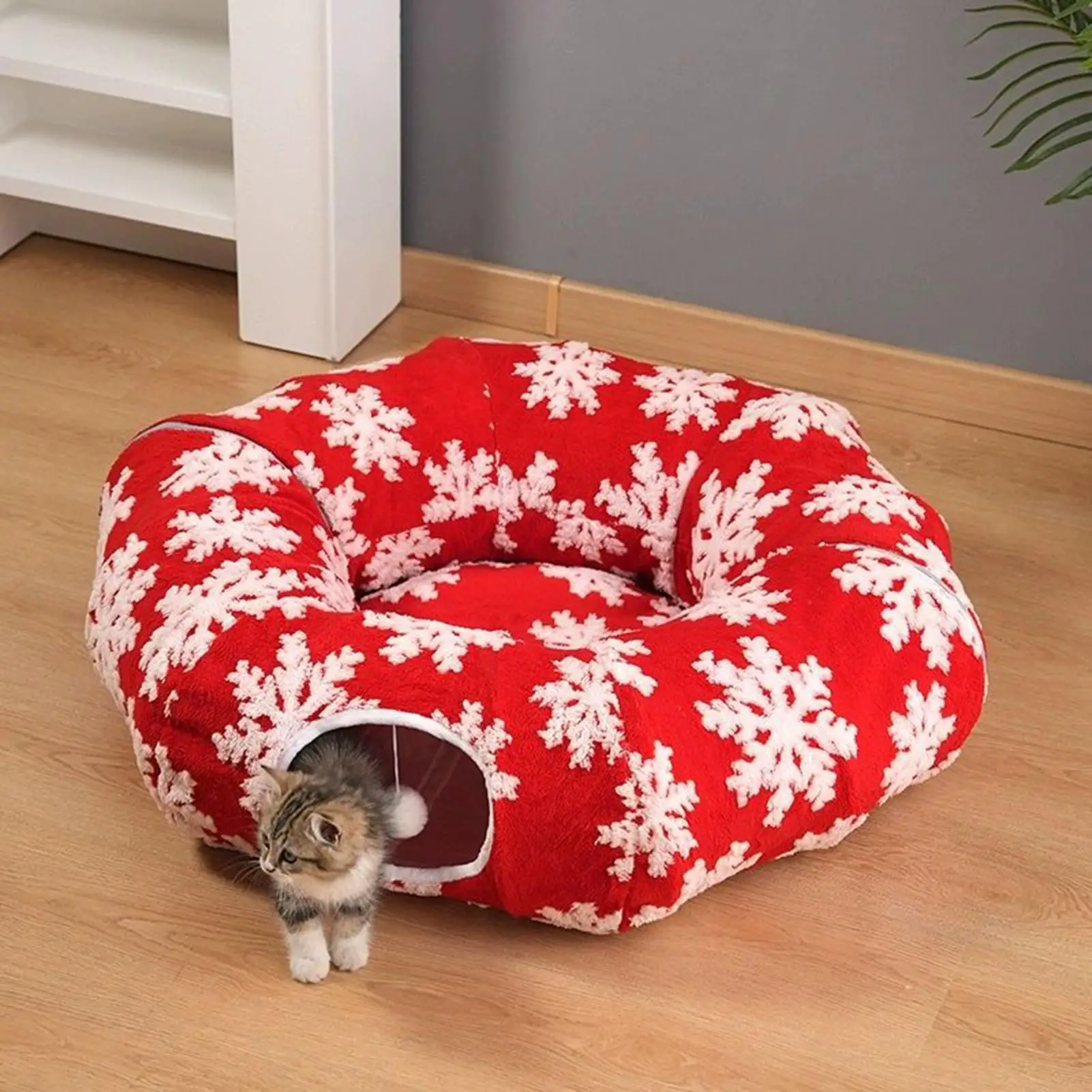 Christmas Donut Bed for Cats House Soft Dog Bed Interactive Play Toys for Cats to Hide 2 in 1 Tunnel for Cats Bed
Christmas Donut Bed for Cats House Soft Dog Bed Interactive Play Toys for Cats to Hide 2 in 1 Tunnel for Cats Bed