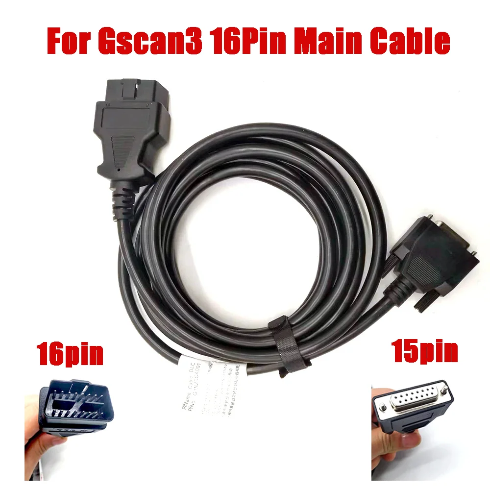 16PIN Main Cable for Gscan3 OBD2 for G1PDDCA001/G1PDDCA006 G-scan 3 Adapter Car Truck Programmer Main Test Line Diagnostic Tool
16PIN Main Cable for Gscan3 OBD2 for G1PDDCA001/G1PDDCA006 G-scan 3 Adapter Car Truck Programmer Main Test Line Diagnostic Tool