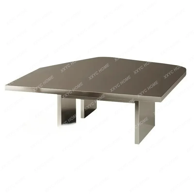 Medieval coffee table combination industrial wabi wind natural travertine stainless steel coffee table minimalist
Medieval coffee table combination industrial wabi wind natural travertine stainless steel coffee table minimalist