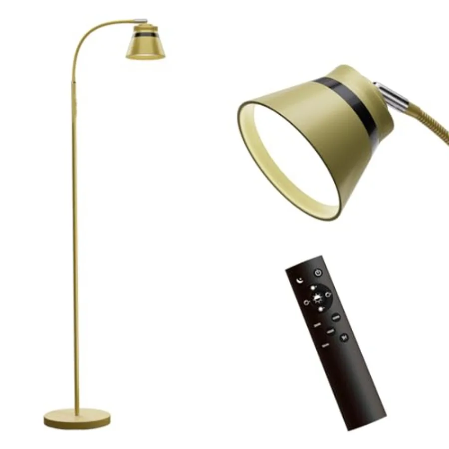 Gold Floor Lamp 60-Inch Standing Reading Light for Office/Bedroom/Living Room LED Bulb Included
Gold Floor Lamp 60-Inch Standing Reading Light for Office/Bedroom/Living Room LED Bulb Included