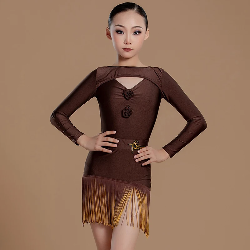 Одежда для латинских танцев, платье с бахромой и длинными рукавами для девочек, детская одежда для танцев ча-ча, румбы, самбы, одежда для соревнований, платье BL13989
Одежда для латинских танцев, платье с бахромой и длинными рукавами для девочек, детская одежда для танцев ча-ча, румбы, самбы, одежда для соревнований, платье BL13989