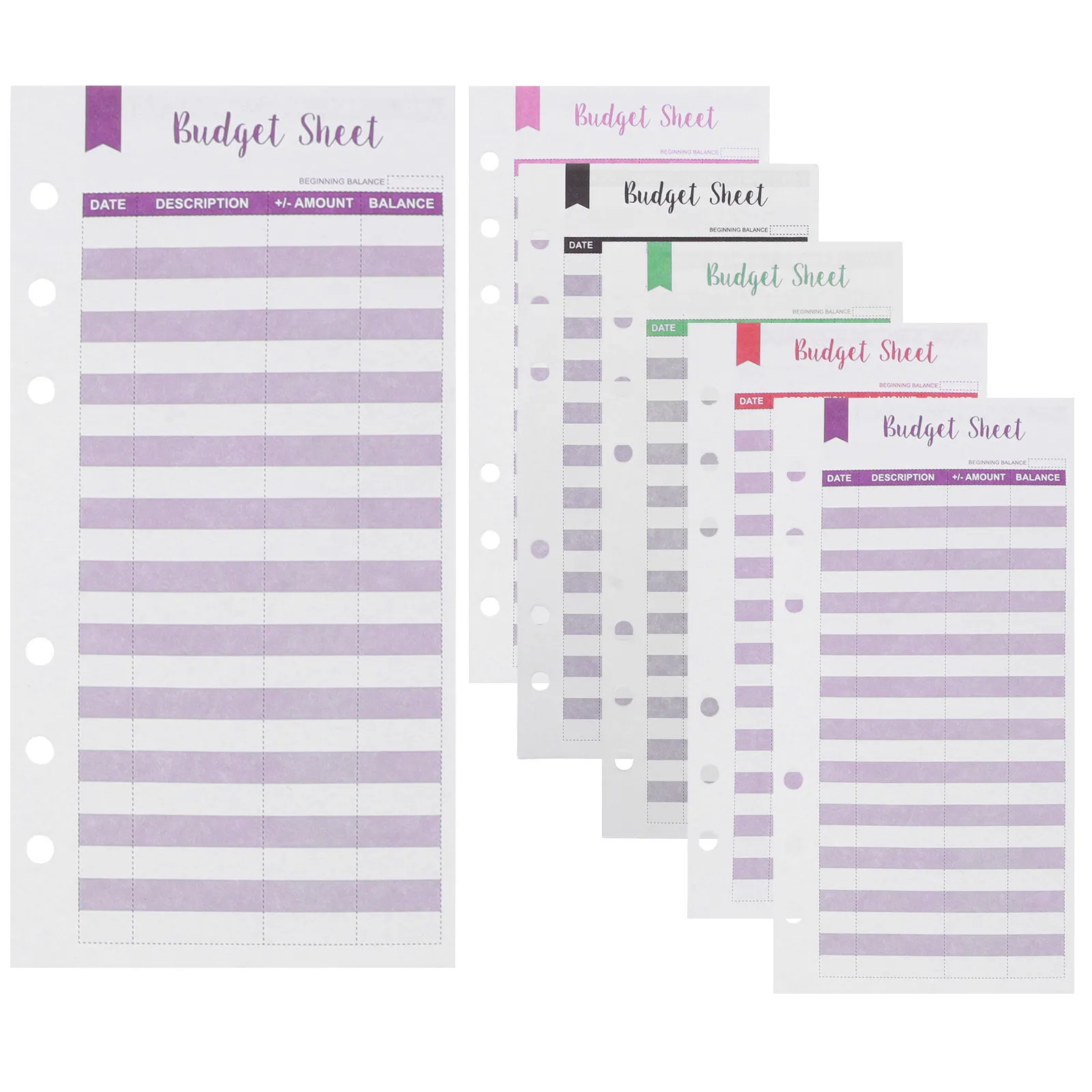 36 Sheets Budget Planner Inserts Cash Budget Sheets with Punched Holes Expense Tracker for Household Office Business Financial
36 Sheets Budget Planner Inserts Cash Budget Sheets with Punched Holes Expense Tracker for Household Office Business Financial