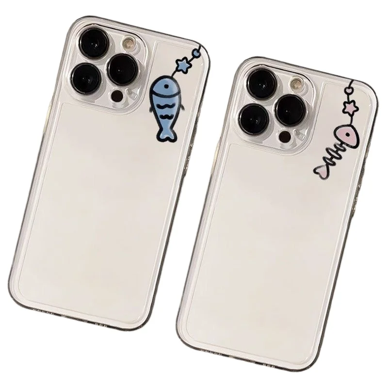 Blue Fish Pink Fishbone Couple Phone Case For iPhone 16 15 11 12 14 13 Pro Max Mini XS XSM XR 7 8 Plus SE4 16e Cute Cover Fundas
Blue Fish Pink Fishbone Couple Phone Case For iPhone 16 15 11 12 14 13 Pro Max Mini XS XSM XR 7 8 Plus SE4 16e Cute Cover Fundas