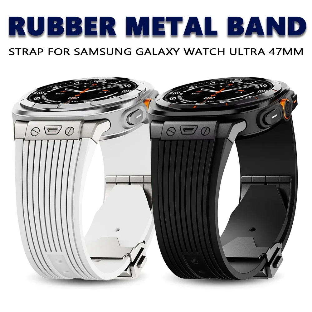 Rubber Sports Bracelet for Samsung Galaxy Watch 7 Band Ultra 47mm Stainless Steel Belt for SAMSUNG GALAXY ULTRA 47 Strap Correa
Rubber Sports Bracelet for Samsung Galaxy Watch 7 Band Ultra 47mm Stainless Steel Belt for SAMSUNG GALAXY ULTRA 47 Strap Correa