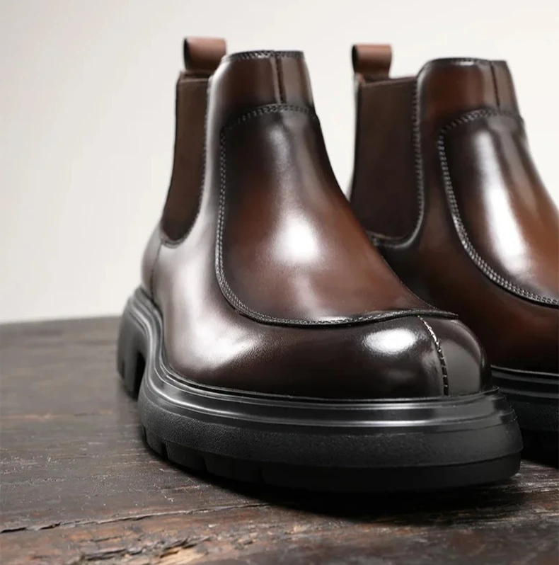 2025 Business Formal Men's Boots Genuine Leather High-top Platform Casual Leather Boots Trendy Men's Shoes
2025 Business Formal Men's Boots Genuine Leather High-top Platform Casual Leather Boots Trendy Men's Shoes