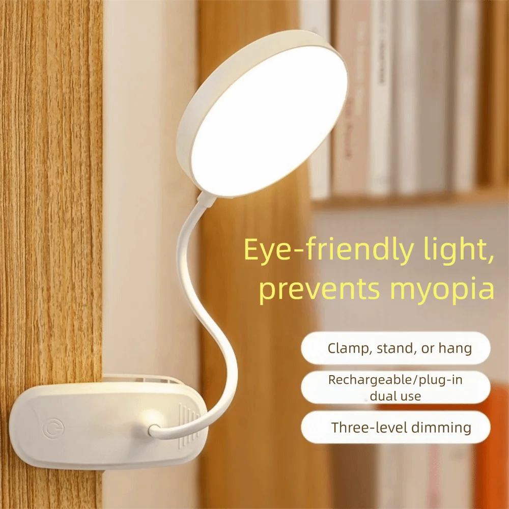 360° Rotation Flexible Study Table Lamp Folding Clamp Touch 3 Modes USB Dimmable Night Lamp Dimmable Design USB Rechargeable
360° Rotation Flexible Study Table Lamp Folding Clamp Touch 3 Modes USB Dimmable Night Lamp Dimmable Design USB Rechargeable