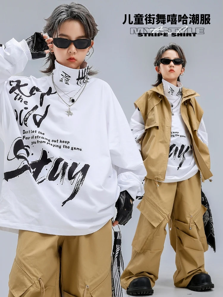 Новинка 2023 года, современные костюмы для джазовых танцев для девочек, свободные рубашки, наряды цвета хаки, одежда для танцев в стиле хип-хоп для мальчиков, сценическая одежда DQS20764
Новинка 2023 года, современные костюмы для джазовых танцев для девочек, свободные рубашки, наряды цвета хаки, одежда для танцев в стиле хип-хоп для мальчиков, сценическая одежда DQS20764