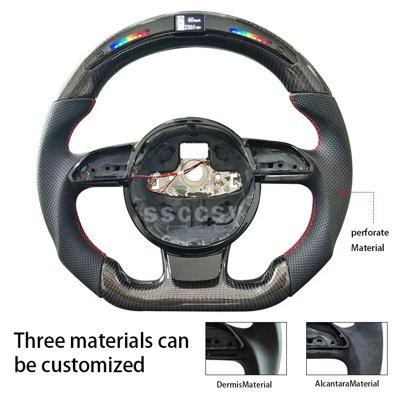 LED Forged Carbon Steering Wheel Suitable For Audi A4 B8 A3 8V A5 S3 S4 Q3 Q4 Automatic Transmission Sports Car Accessories
LED Forged Carbon Steering Wheel Suitable For Audi A4 B8 A3 8V A5 S3 S4 Q3 Q4 Automatic Transmission Sports Car Accessories