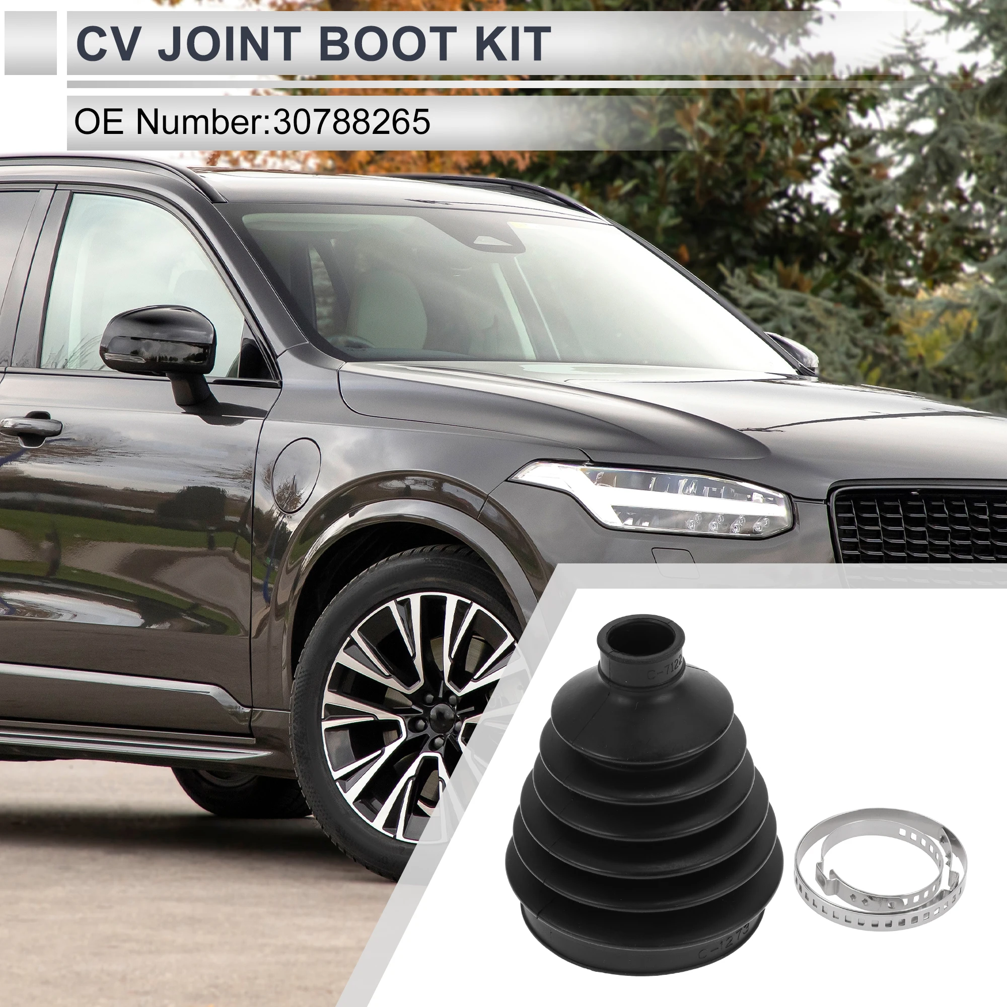 X Autohaux No.30788265 Outer CV Joint Boot Kit with Clamps for Volvo XC90 2005-2014
X Autohaux No.30788265 Outer CV Joint Boot Kit with Clamps for Volvo XC90 2005-2014