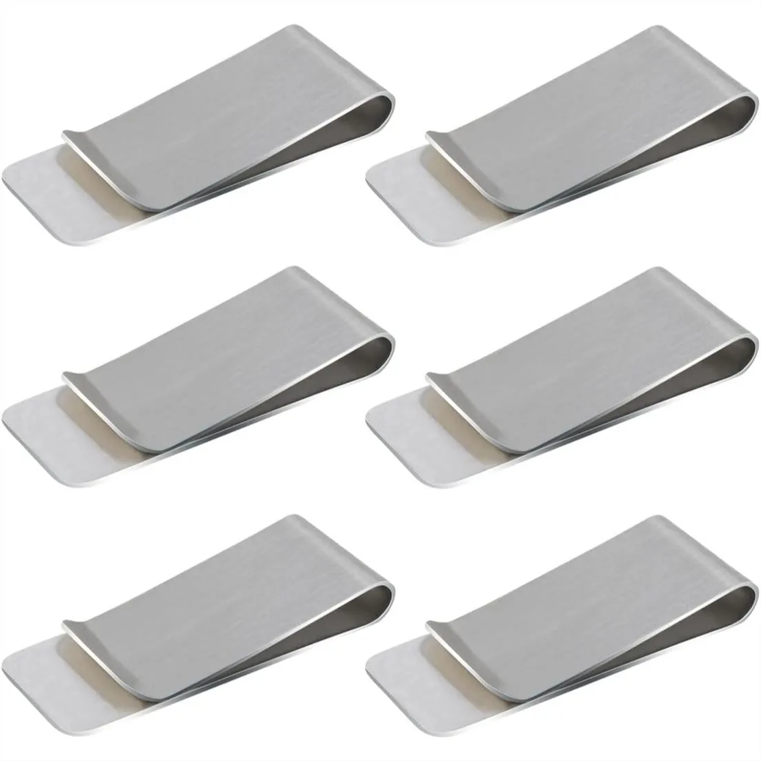 6 Pack Stainless Steel Money Clip Slim Cash Clip For Men And Women Front Pocket Wallet Card Holder Minimalist Metal Money Clips Silver
6 Pack Stainless Steel Money Clip Slim Cash Clip For Men And Women Front Pocket Wallet Card Holder Minimalist Metal Money Clips Silver