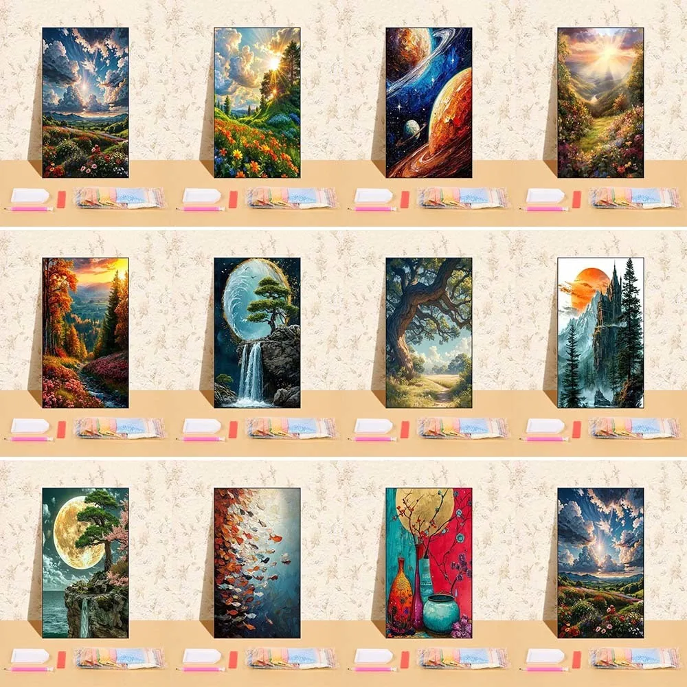 Landscape Series Diamond Painting Wall Decoration Diy Full Rhinestone Mountain Tree Scenery Mosaic Cross Stitch Kit Gift
Landscape Series Diamond Painting Wall Decoration Diy Full Rhinestone Mountain Tree Scenery Mosaic Cross Stitch Kit Gift