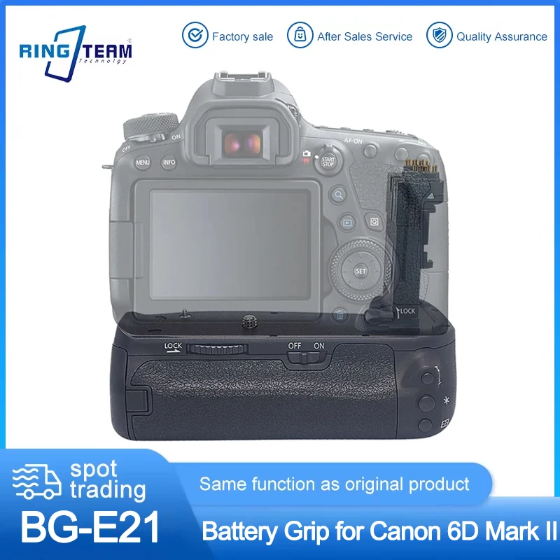 BG-E21 Battery Grip for Canon 6D Mark II 6D2 Long-Lasting Power Outdoor Travel Photography Shooting Compatible Camera Accessory
BG-E21 Battery Grip for Canon 6D Mark II 6D2 Long-Lasting Power Outdoor Travel Photography Shooting Compatible Camera Accessory