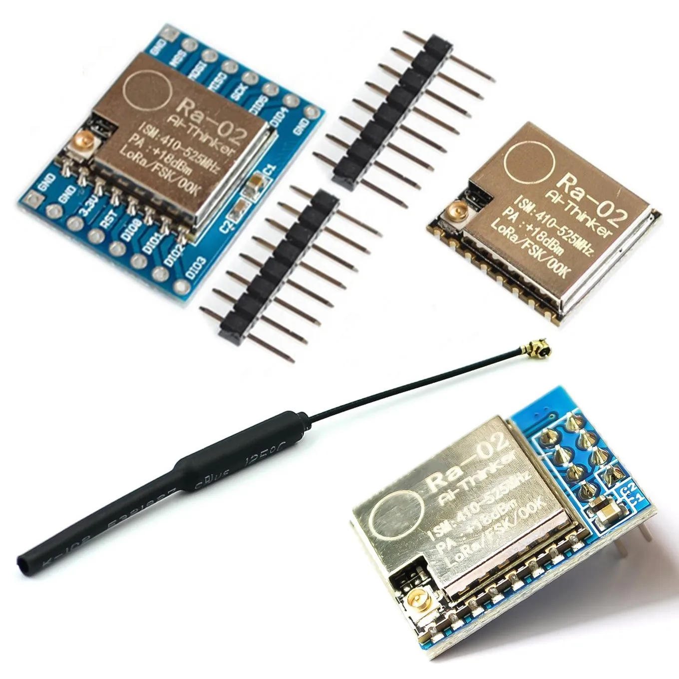 433MHZ SX1278 LoRa Module 433M 10KM Ra-02 Wireless Spread Spectrum Transmission Board 2.4G IPX Antenna for Smart Home
433MHZ SX1278 LoRa Module 433M 10KM Ra-02 Wireless Spread Spectrum Transmission Board 2.4G IPX Antenna for Smart Home
