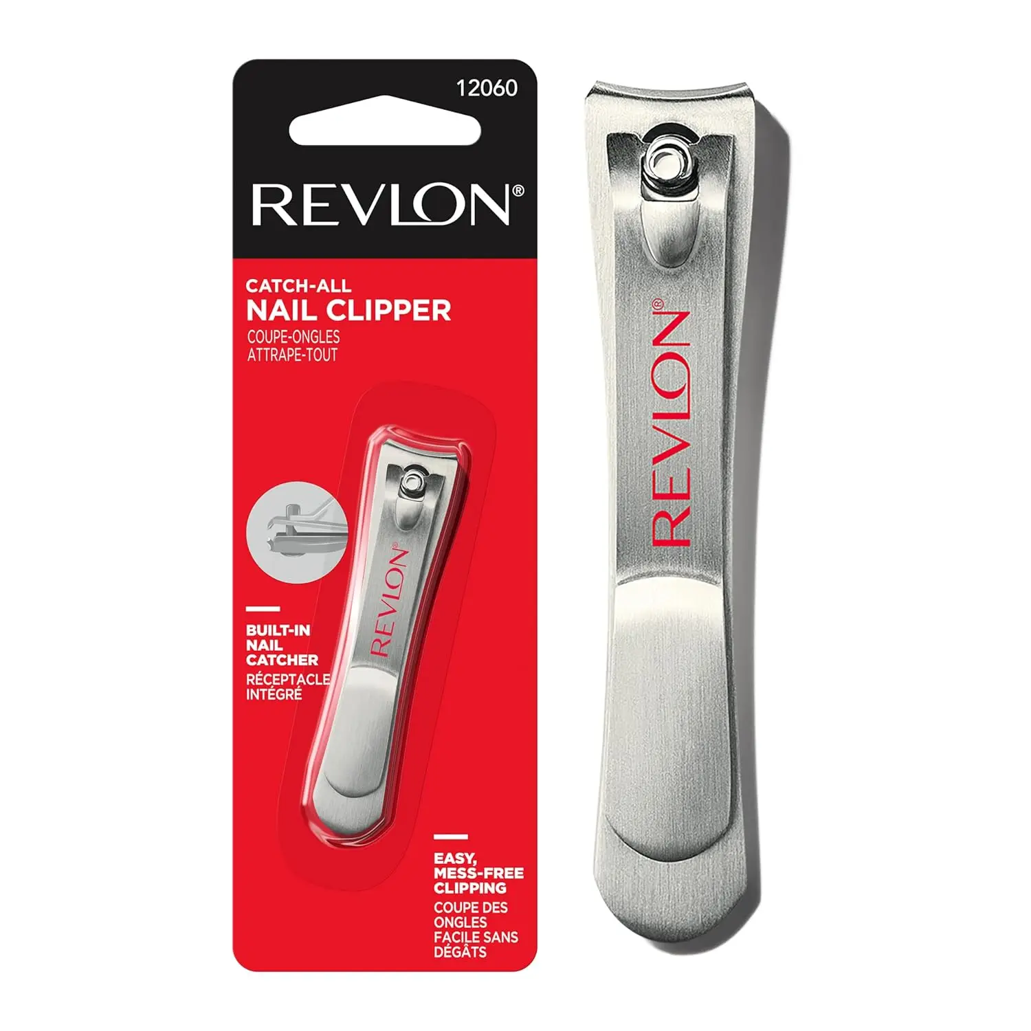 Curved Blade Nail Clipper with Catcher, Mess-Free Manicure Tool, Stainless Steel, Cuticle Pusher
Curved Blade Nail Clipper with Catcher, Mess-Free Manicure Tool, Stainless Steel, Cuticle Pusher