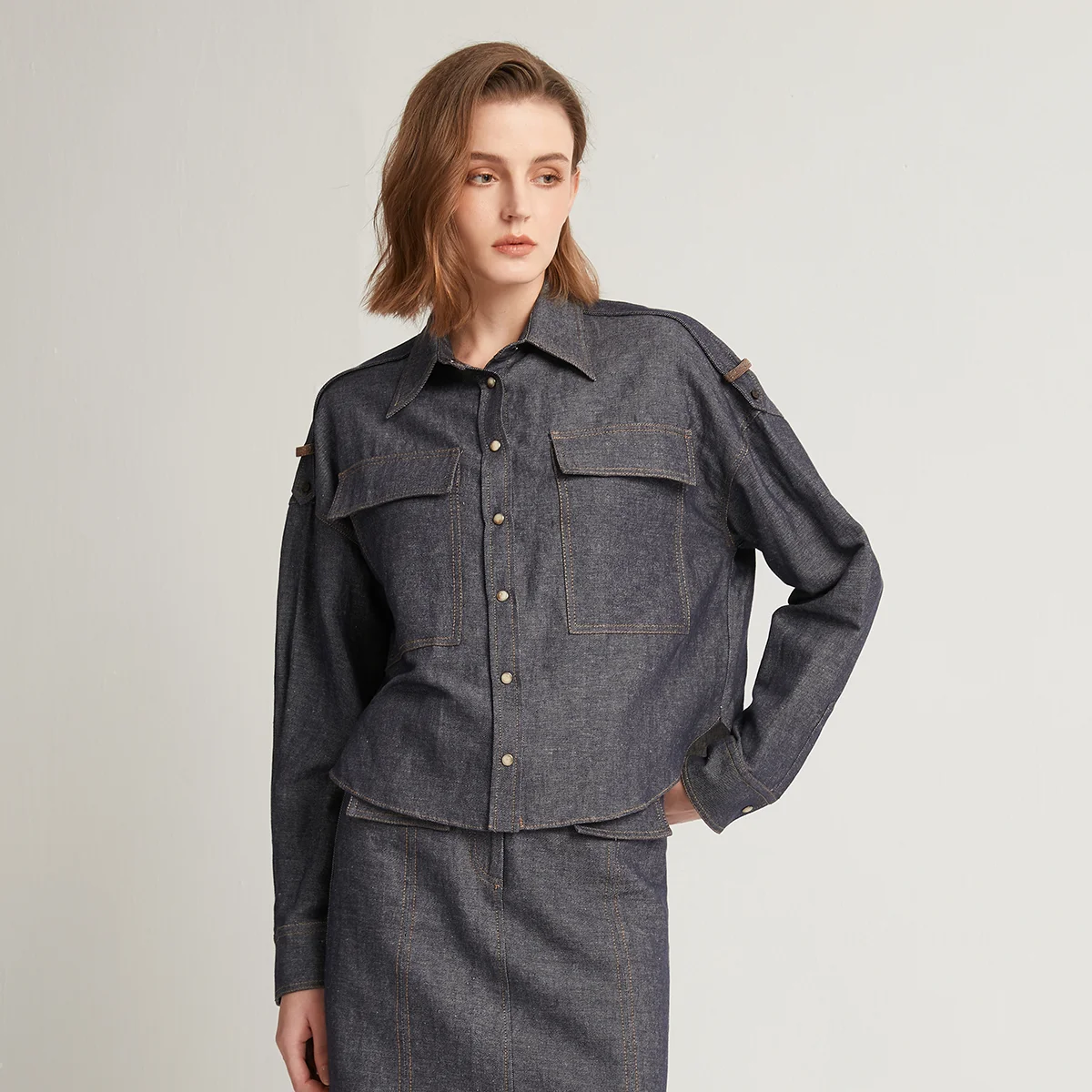 K1098W Luxury Women's Clothing 100% Pure Linen Spring and Autumn Long Sleeved Shirts Jeans Blouse
K1098W Luxury Women's Clothing 100% Pure Linen Spring and Autumn Long Sleeved Shirts Jeans Blouse
