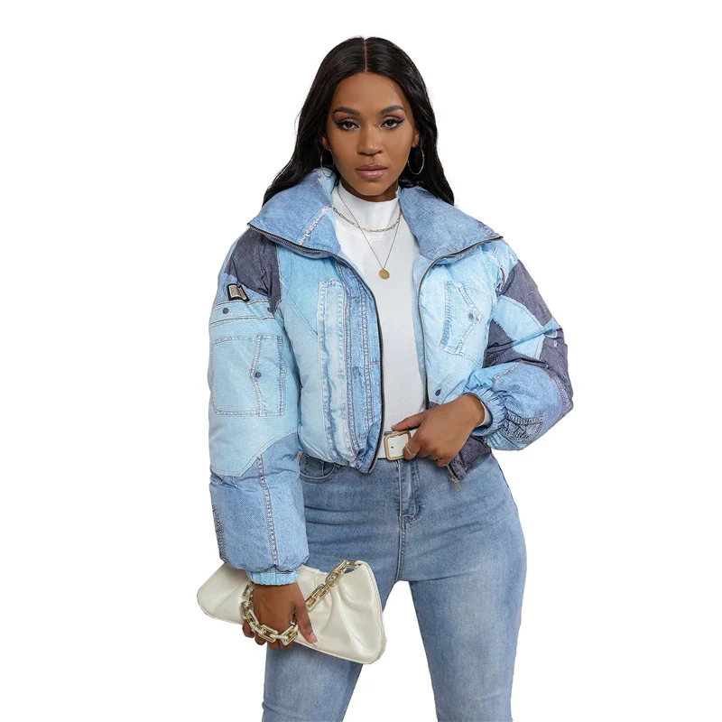 Ultra Short Style Women High Waist Short Parka Puffer Jacket Thicken Cotton Padded Winter Coat Casual Warm Print Crop SC083
Ultra Short Style Women High Waist Short Parka Puffer Jacket Thicken Cotton Padded Winter Coat Casual Warm Print Crop SC083