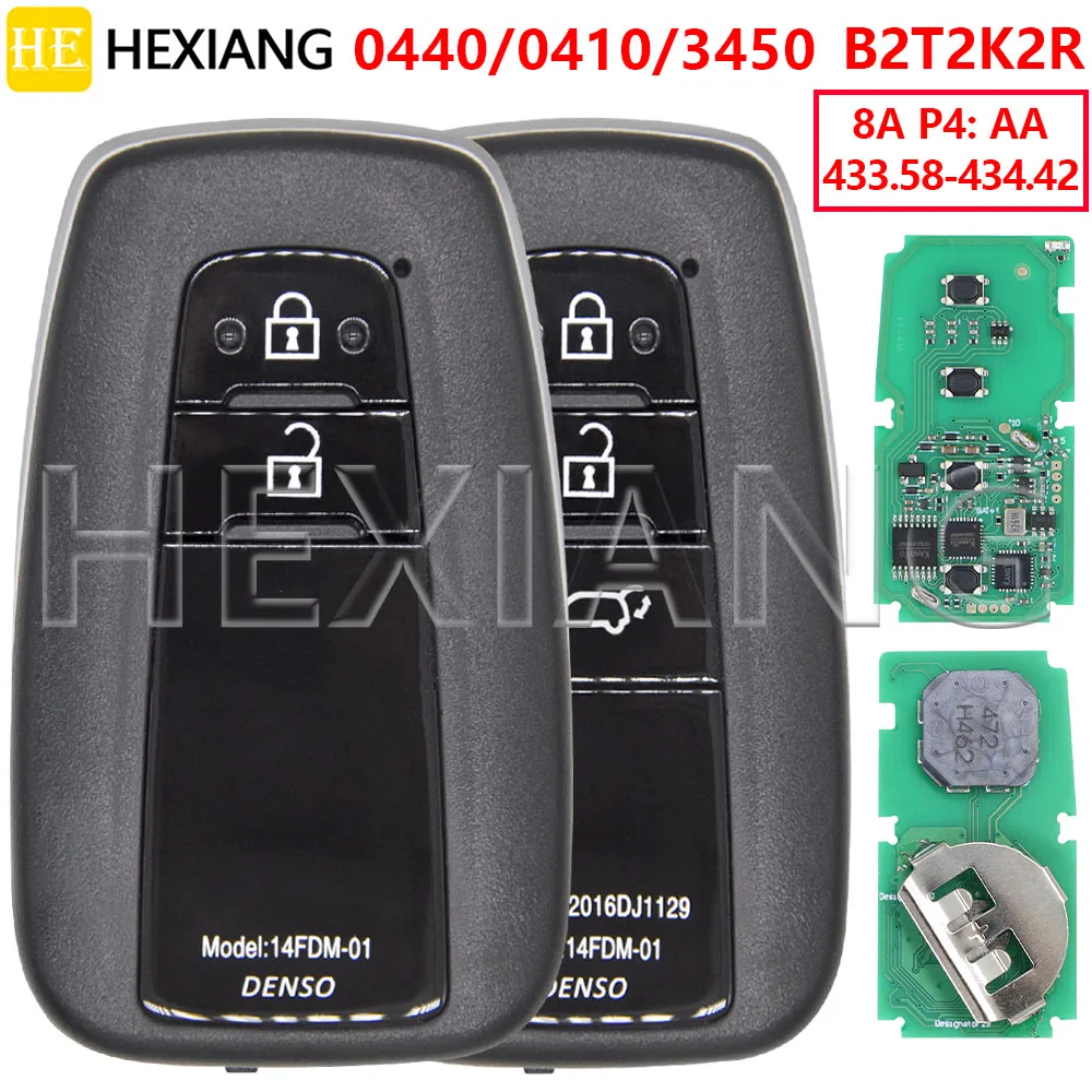 HE Car Remote Key 8990H-42190 B2T2K2R 8A P4:AA For Toyota RAV4 Highlander Avalon 2019 2020 2021 2022 2023
HE Car Remote Key 8990H-42190 B2T2K2R 8A P4:AA For Toyota RAV4 Highlander Avalon 2019 2020 2021 2022 2023