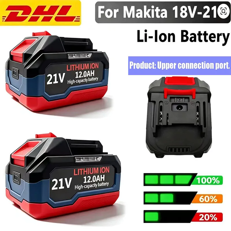 Large Capacity Original Rechargeable Lithium Ion Battery for Makita 18V/21V Cordless Electric Power Tools Replacement Battery
Large Capacity Original Rechargeable Lithium Ion Battery for Makita 18V/21V Cordless Electric Power Tools Replacement Battery