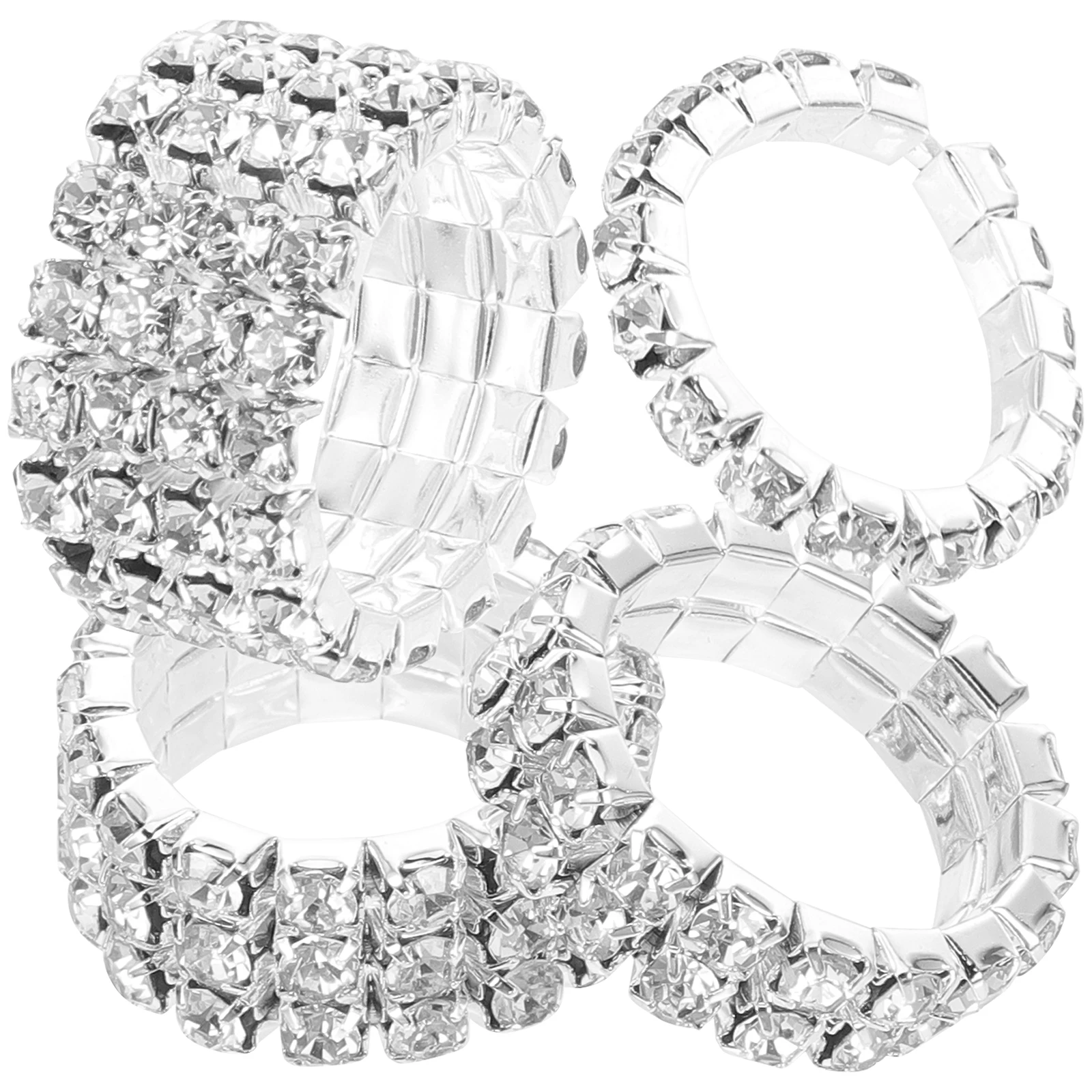 4 Pcs Diamond Rhinestone Jewelry Wedding Rhinestones Women Silver for Anniversary Bands Man
4 Pcs Diamond Rhinestone Jewelry Wedding Rhinestones Women Silver for Anniversary Bands Man