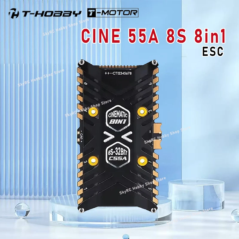 T-MOTOR T-HOBBY C55A 8-в-1 ESC с пленочной мембраной - 55A 3-8S 32-бит 128K для полетного контроллера F7 PRO, FPV Cinelifter X8 DIY
T-MOTOR T-HOBBY C55A 8-в-1 ESC с пленочной мембраной - 55A 3-8S 32-бит 128K для полетного контроллера F7 PRO, FPV Cinelifter X8 DIY