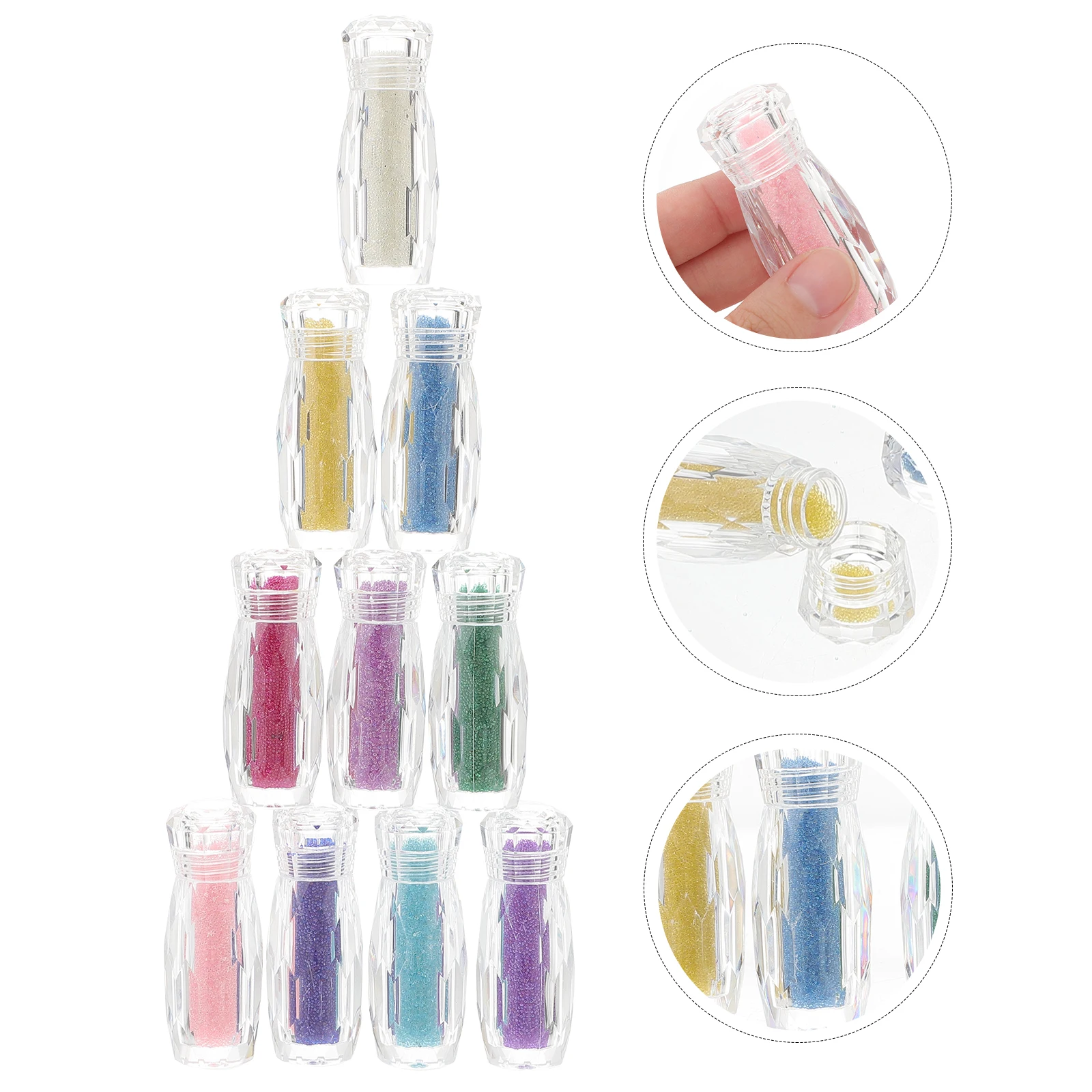 10pcs Caviar Beads Glass Art Decorations For Diy Craft Shiny Diamonds Exquisite Nail Accessories Nail Crystals
10pcs Caviar Beads Glass Art Decorations For Diy Craft Shiny Diamonds Exquisite Nail Accessories Nail Crystals