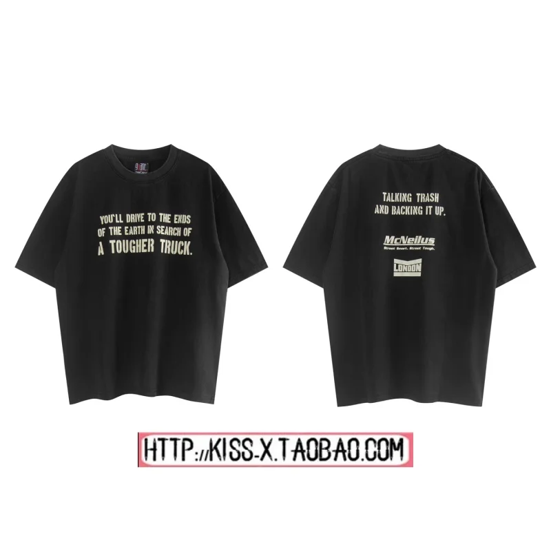 Винтажная хлопковая футболка с надписью для пар, свободный крой, повседневный круглый топ для подростков, не выцветающий
Винтажная хлопковая футболка с надписью для пар, свободный крой, повседневный круглый топ для подростков, не выцветающий