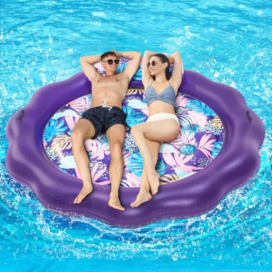 Надувной плот-матрас для бассейна 78x78 для взрослых, сверхпрочный, с подголовником и ручками для захвата, фиолетовый, XXL, охлаждающий, для лета
Надувной плот-матрас для бассейна 78x78 для взрослых, сверхпрочный, с подголовником и ручками для захвата, фиолетовый, XXL, охлаждающий, для лета