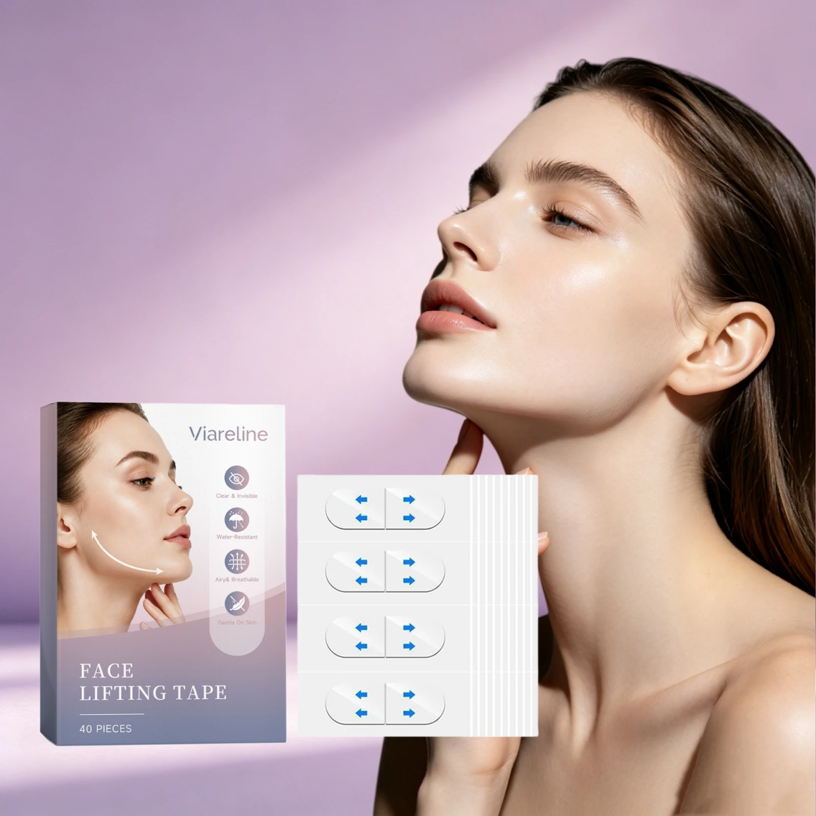 Waterproof Invisible Face Lifting Patch Breathable Clear Instant Shaping Firming V-Shape Beauty Sticker Instant V Face Lift Tape
Waterproof Invisible Face Lifting Patch Breathable Clear Instant Shaping Firming V-Shape Beauty Sticker Instant V Face Lift Tape