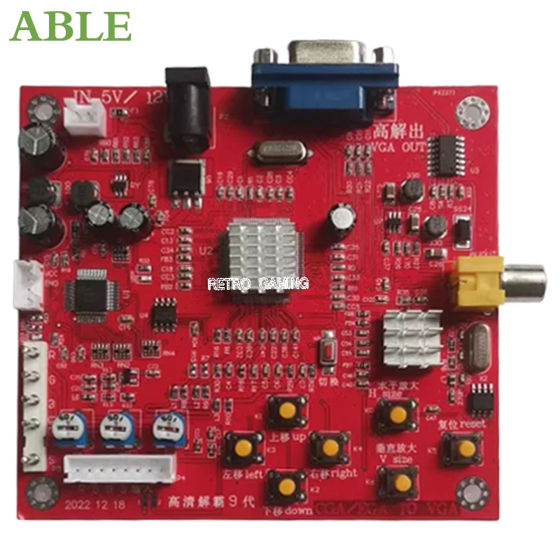 Multi-function RGBS converter board RGBS to VGA AV HDMI dual output for arcade game consoles
Multi-function RGBS converter board RGBS to VGA AV HDMI dual output for arcade game consoles