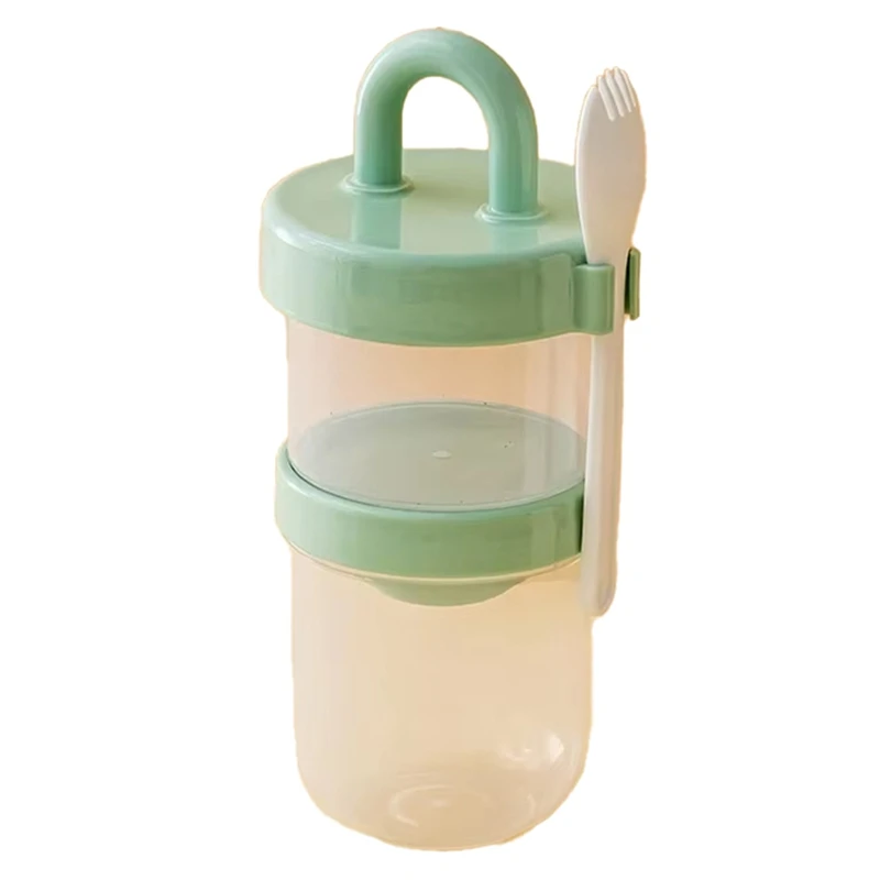 Portable Breakfast Jar With Airtight Lid Thickened Oatmeal Cup With Spoon For Yogurt, Milk, Salad Food Storage Container B
Portable Breakfast Jar With Airtight Lid Thickened Oatmeal Cup With Spoon For Yogurt, Milk, Salad Food Storage Container B