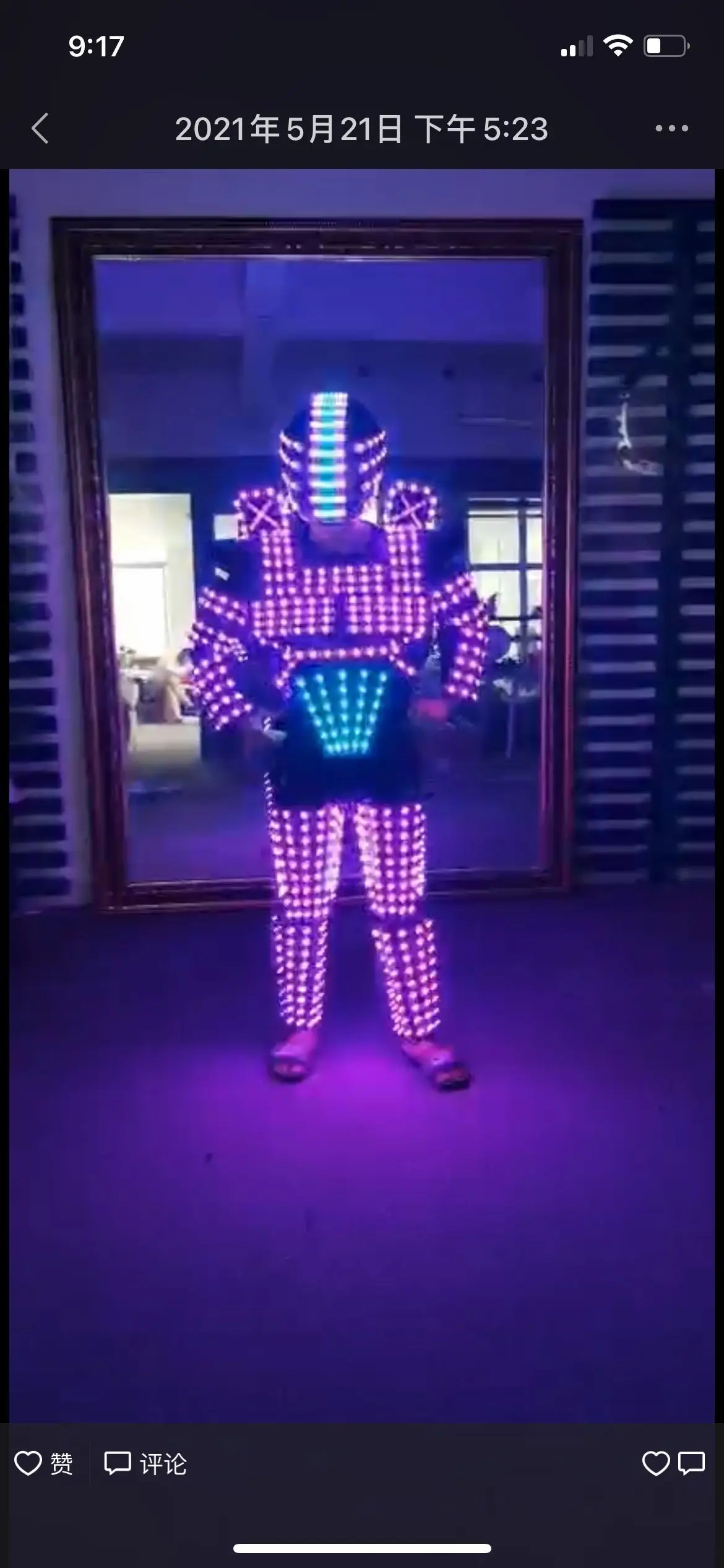 Nightclub Bar Light Show Mechanical Dance LED Clothes jacket LED Robot Suit Costume Stage Dance RGB Luminous Armor
Nightclub Bar Light Show Mechanical Dance LED Clothes jacket LED Robot Suit Costume Stage Dance RGB Luminous Armor